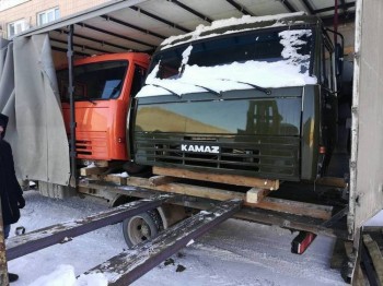 Кабина КамАЗ 55102 сельхозник хаки